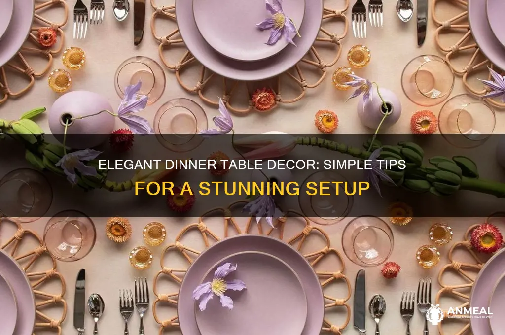 how to decor your dinner table