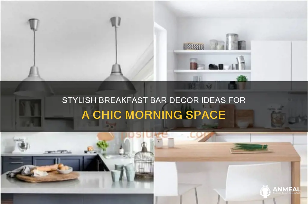 how to decorate a breakfast bar