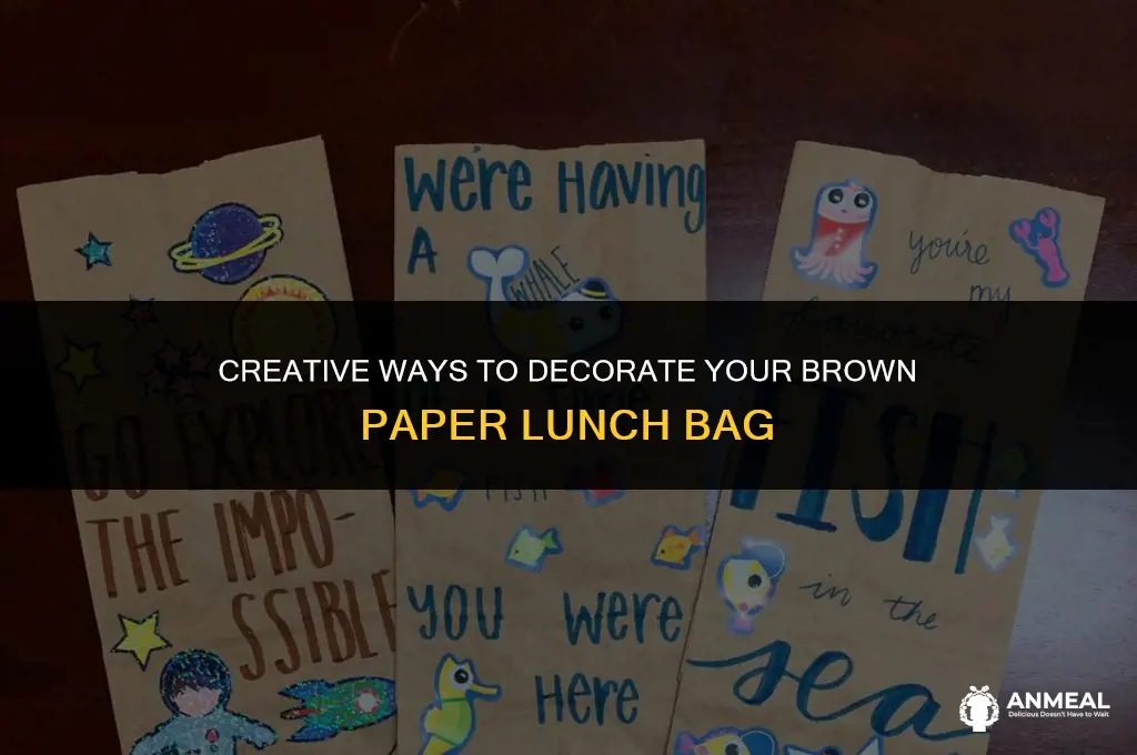 how to decorate a brown paper lunch bag
