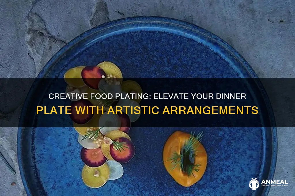 how to decorate a dinner plate with food