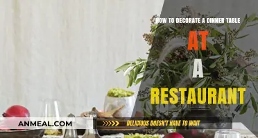 Elegant Restaurant Table Decor: Tips for a Stunning Dinner Setting