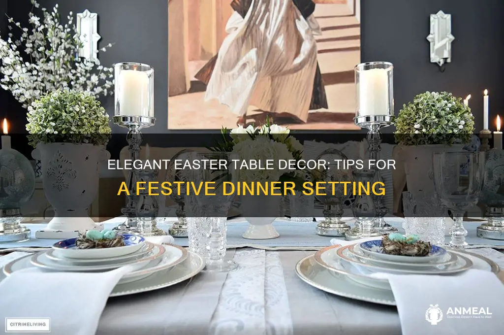how to decorate a dinner table for easter
