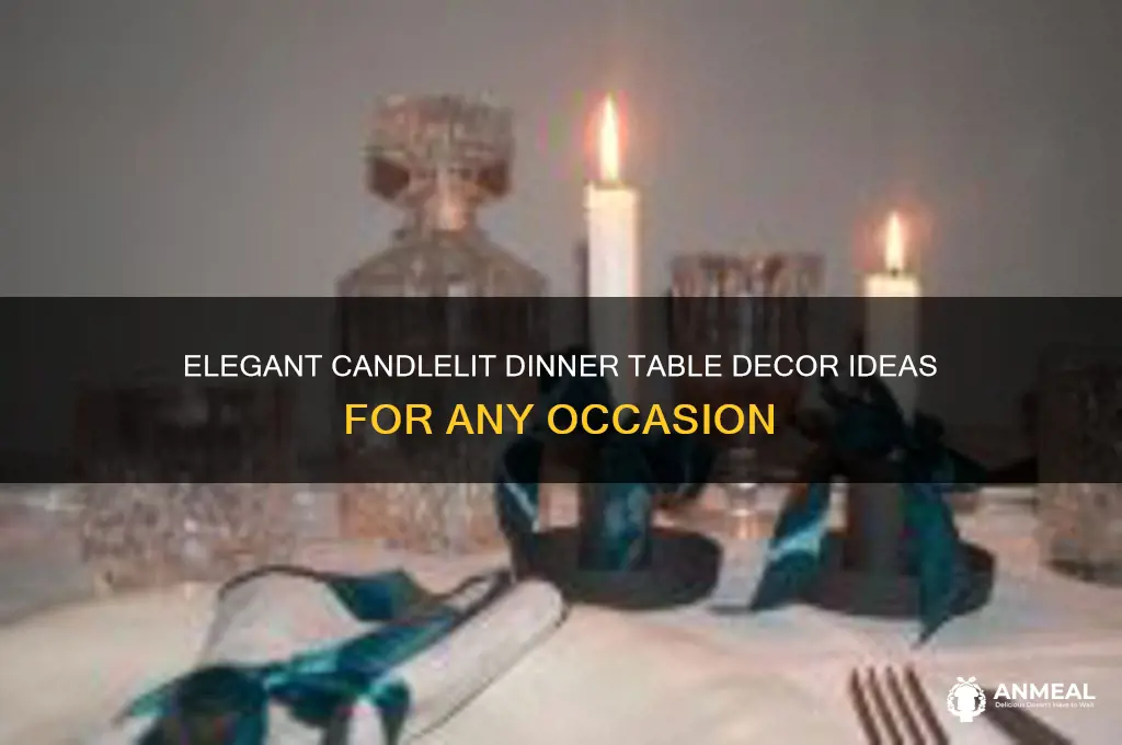 how to decorate a dinner table with candles