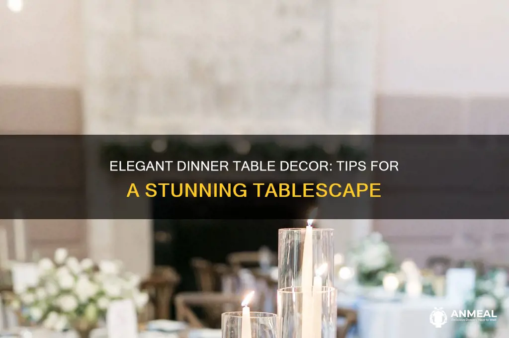 how to decorate a dinner table