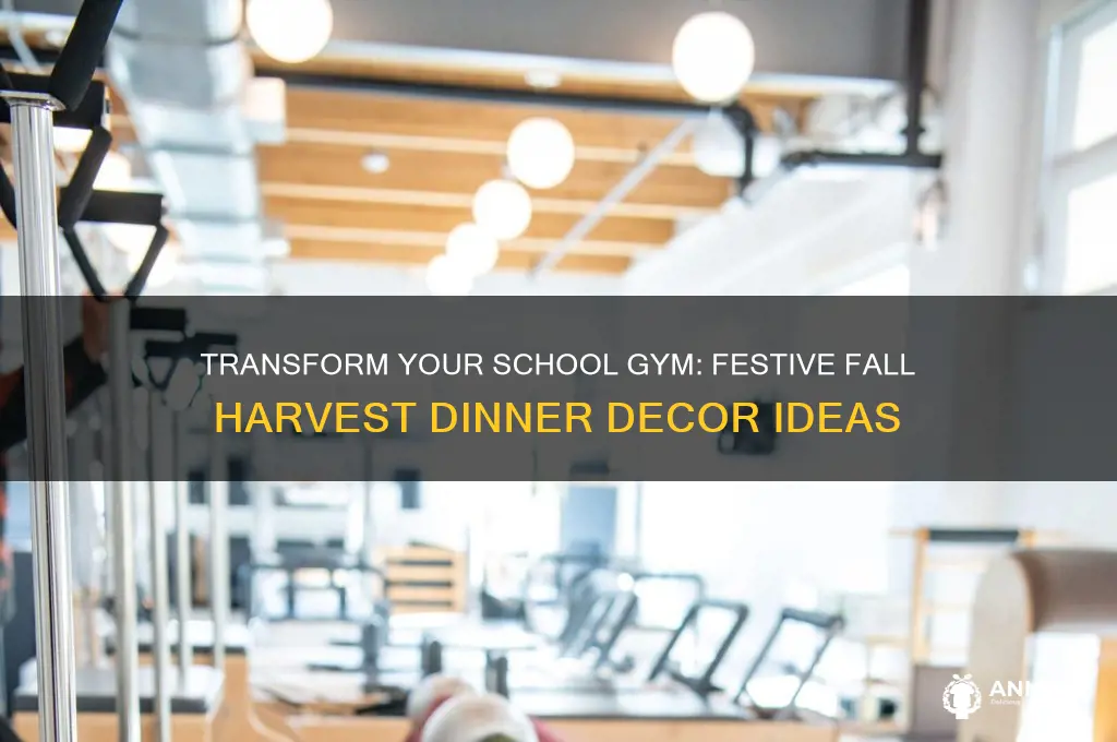 how to decorate a school gym for fall harvest dinner