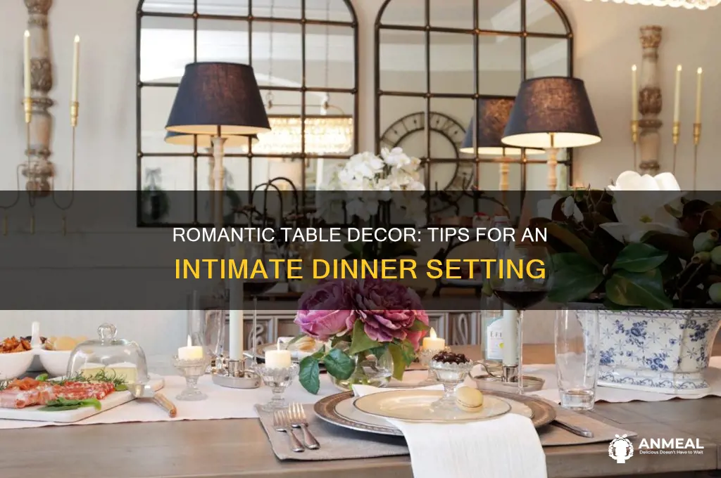 how to decorate a table for romantic dinner