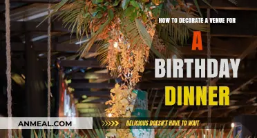 Elegant Venue Decor Ideas for a Memorable Birthday Dinner Celebration