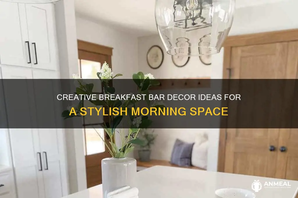 how to decorate breakfast bar