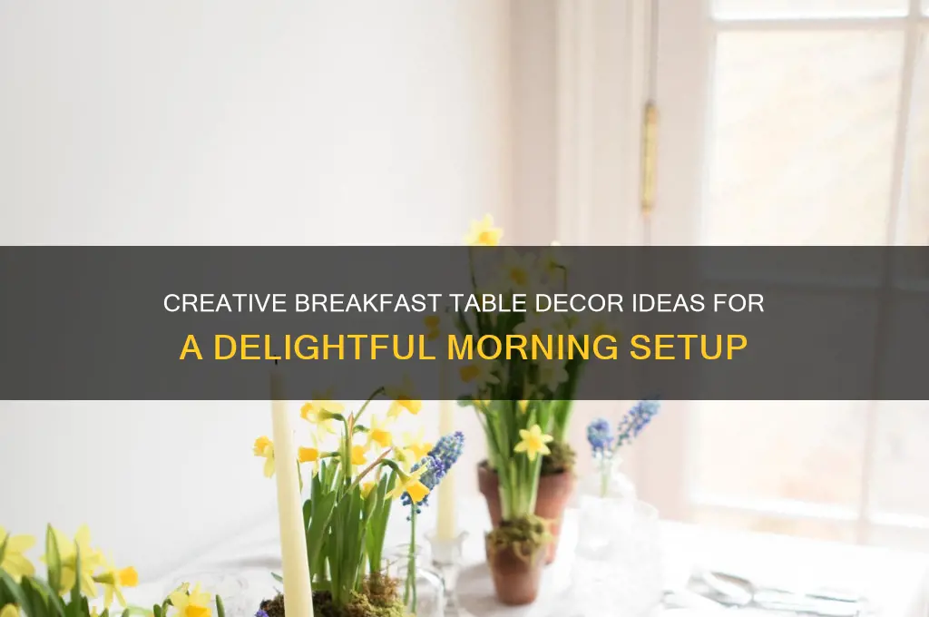 how to decorate breakfast table