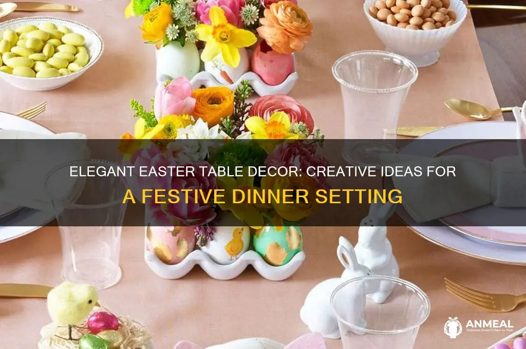 how to decorate easter dinner table