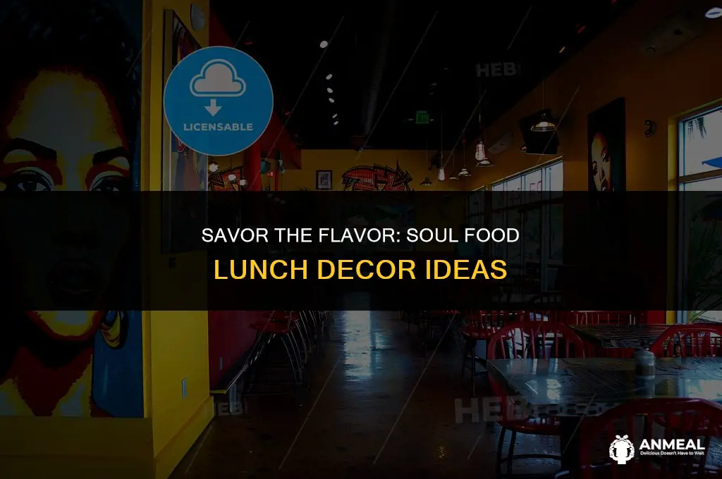 how to decorate for a soul food lunch