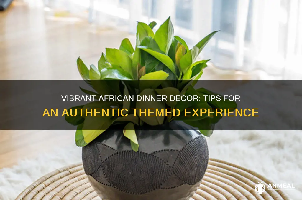 how to decorate for african dinner theme