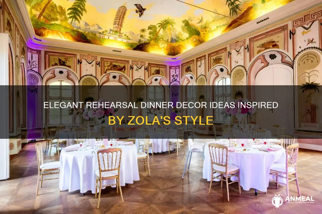 how to decorate for rehersal dinner zola