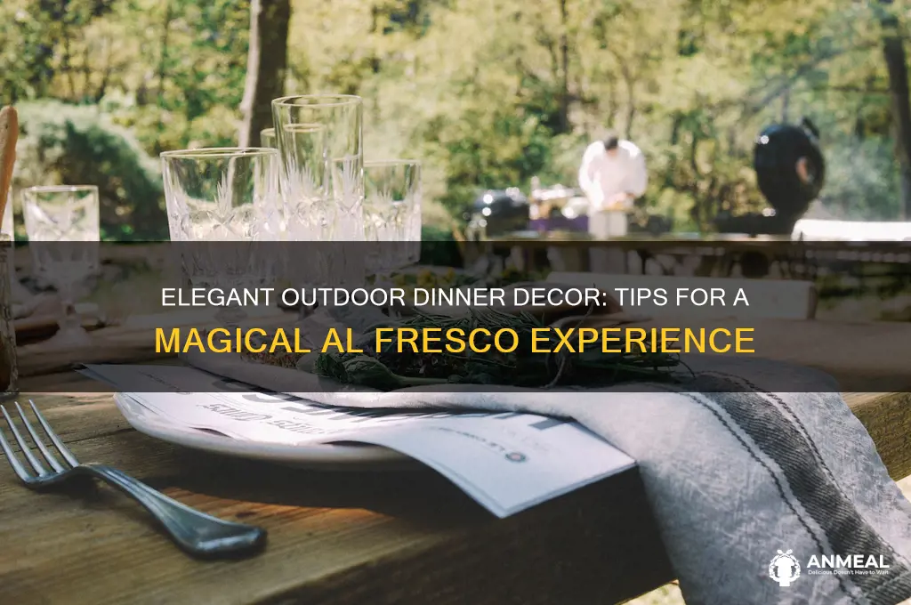 how to decorate outdoor dinner