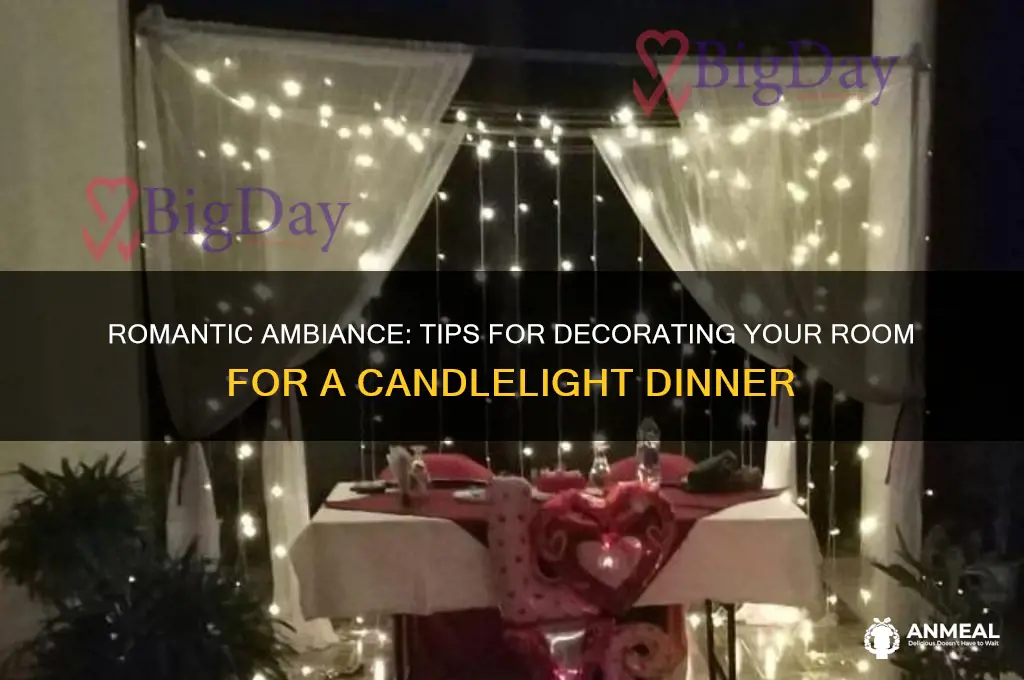 how to decorate room for candle light dinner
