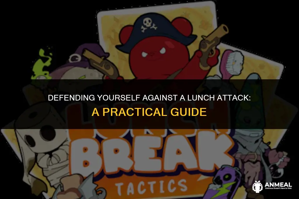 how to defens yourself if somw one throws a lunch