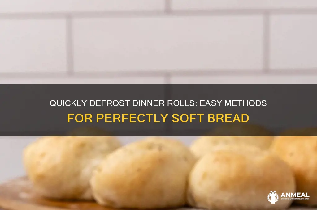 how to defrost dinner rolls