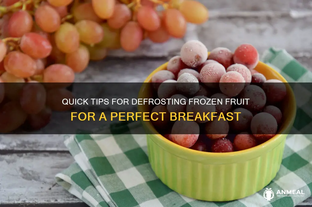 how to defrost frozen fruit for breakfast
