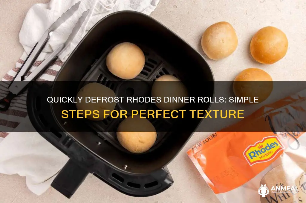 how to defrost rhodes dinner rolls