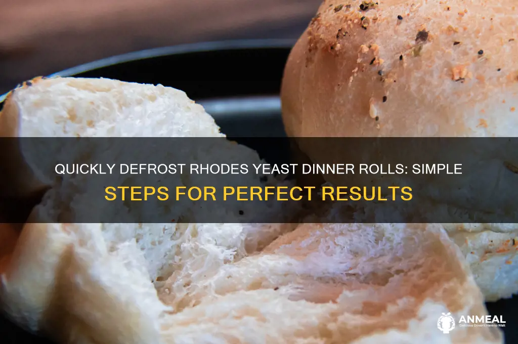 how to defrost rhodes yeast dinner rolls