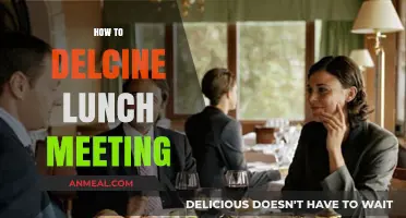 Gracefully Declining Lunch Meetings: A Professional's Guide