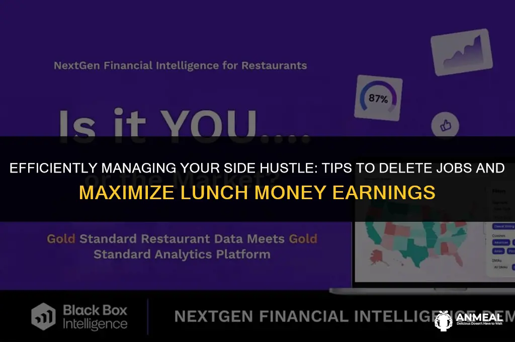 how to delete jobs extra lunch money