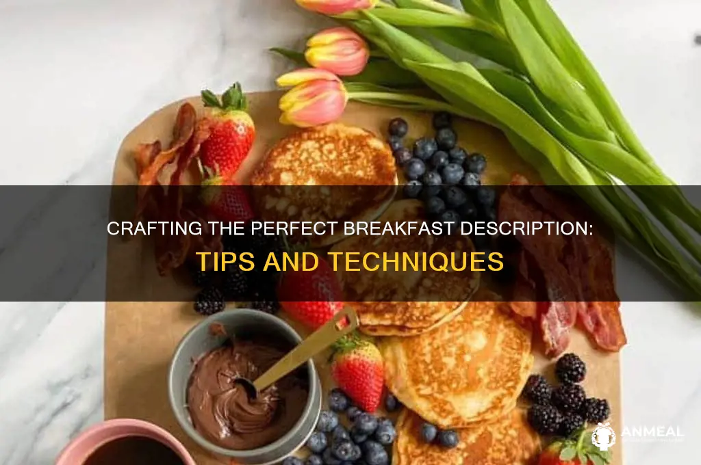 how to describe a breakfast