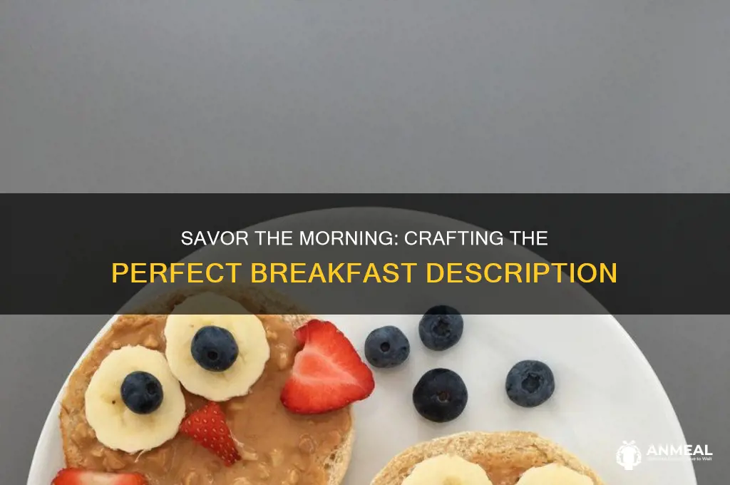 how to describe a delicious breakfast