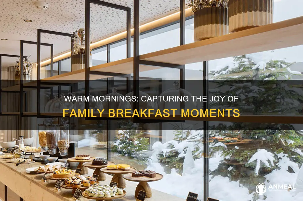 how to describe a family having breakfast