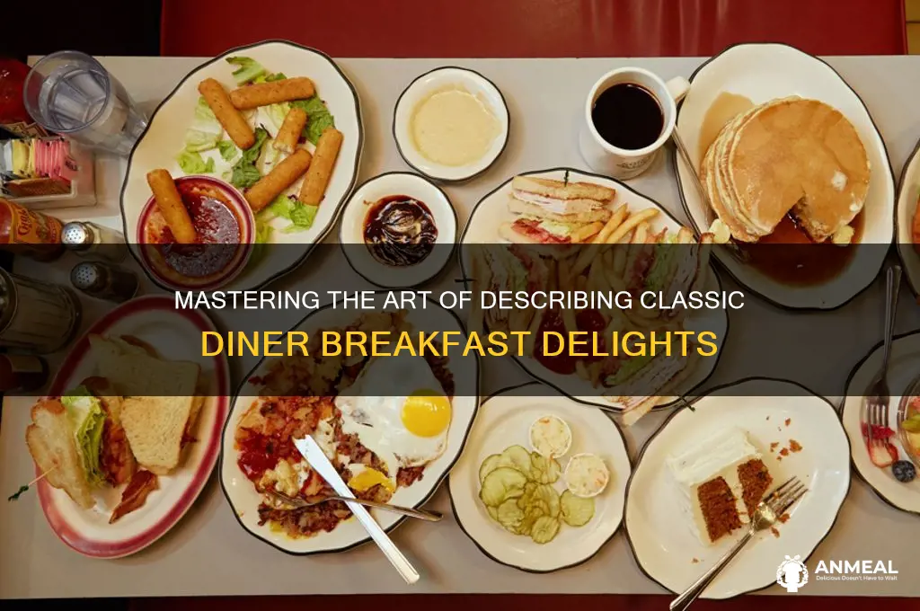 how to describe diner breakfast food