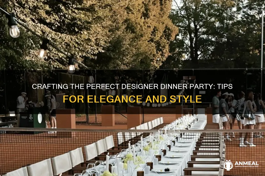 how to designer dinner party