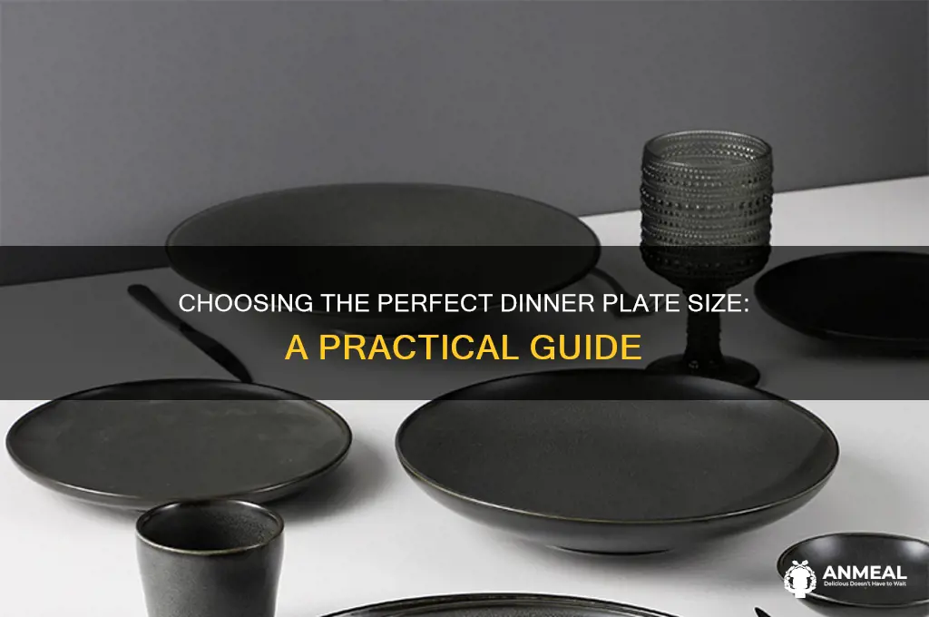 how to determine size of dinner plates