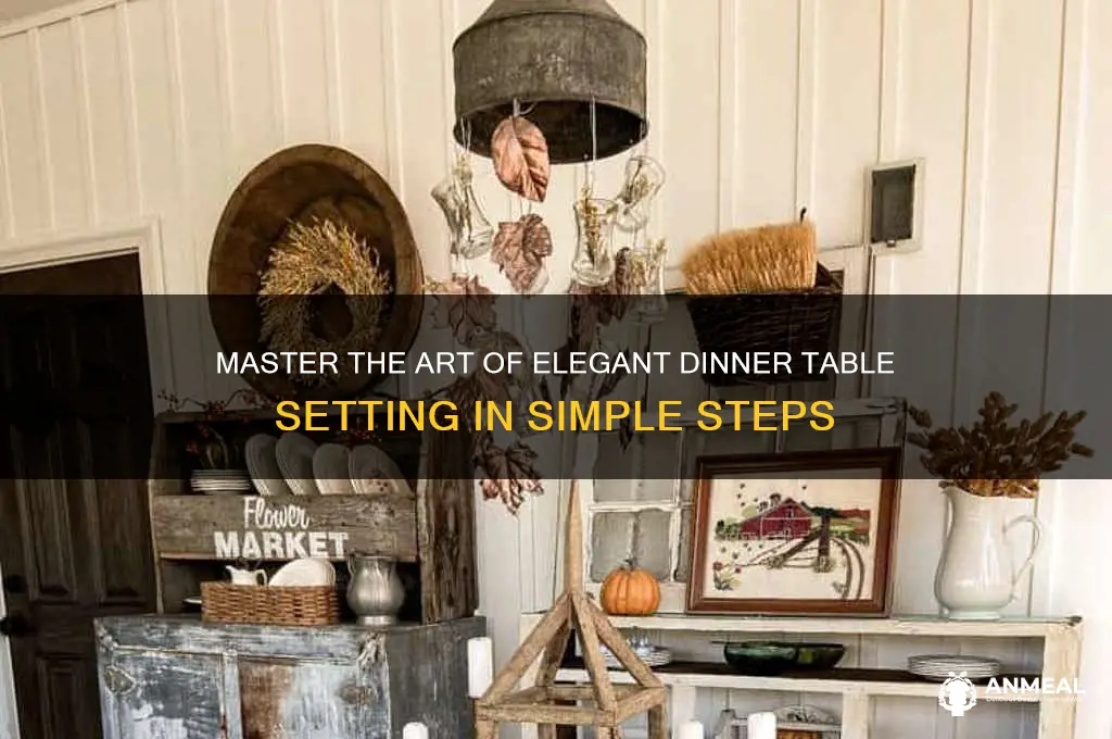 how to dinner table setting
