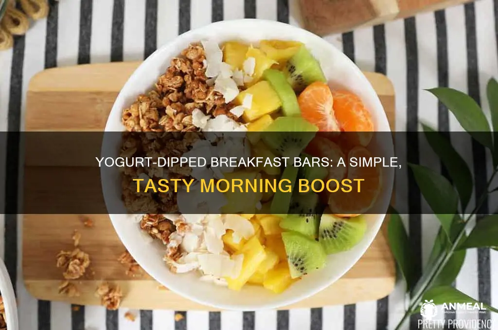 how to dip breakfast bars in yogurt