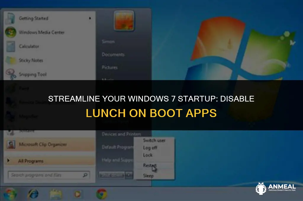 how to disable lunch on boot apps on windows 7