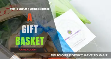 Elegant Dinner Setting Gift Basket Display Ideas & Creative Tips