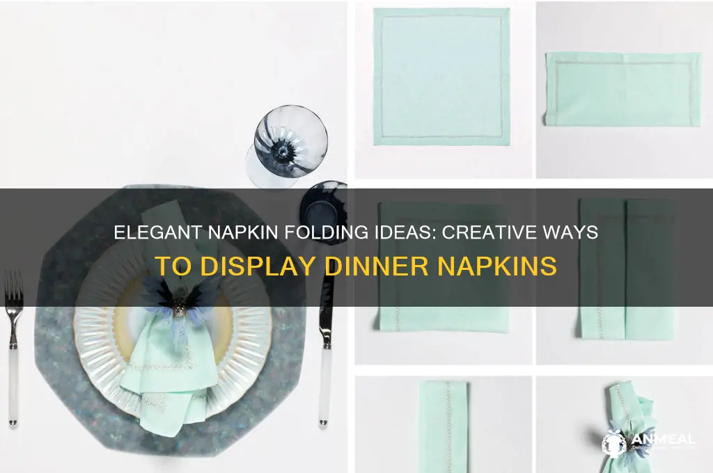 how to display dinner napkins