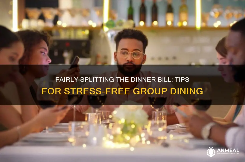how to divide dinner bill