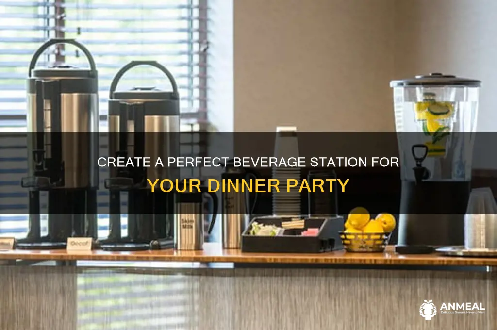 how to do a beverage station for dinner