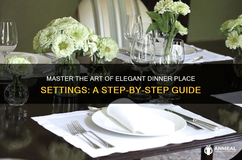 how to do a dinner place setting