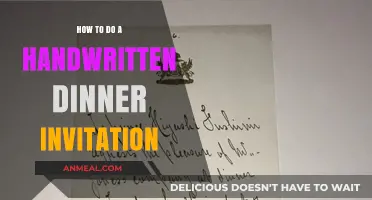 Crafting Elegant Handwritten Dinner Invitations: A Step-by-Step Guide