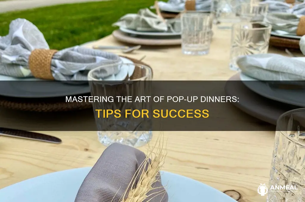 how to do a pop uo dinner