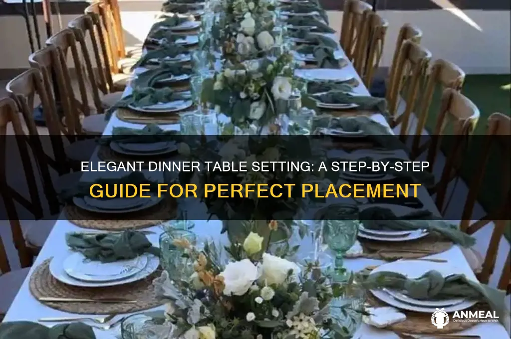 how to do a table setting for dinner