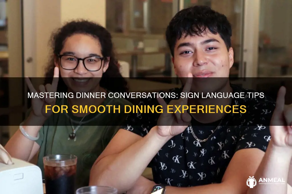 how to do dinner in sign language