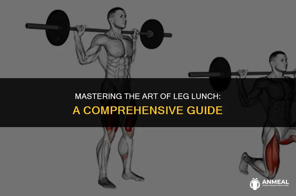 how to do leg lunch properly