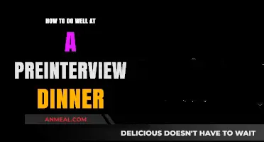 Mastering the Pre-Interview Dinner: Tips for a Successful Impression