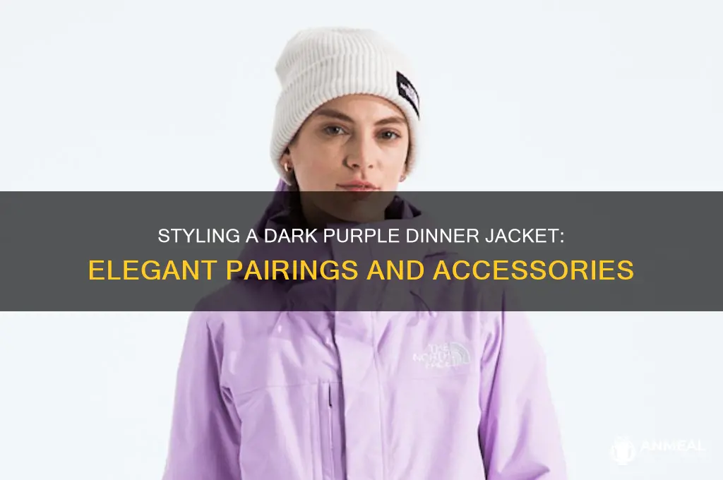 how to dress a dark purple dinner jacket