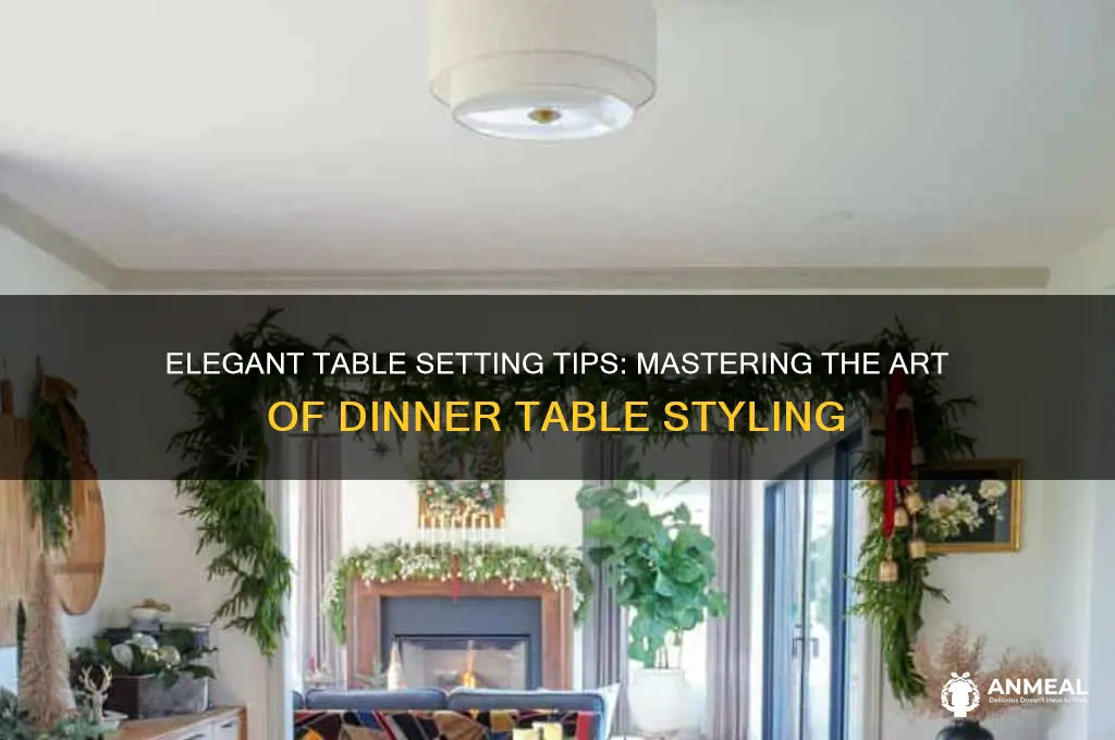 how to dress a dinner table
