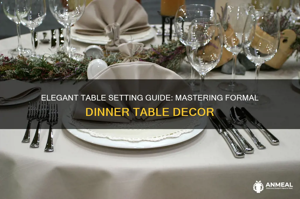 how to dress a formal dinner table