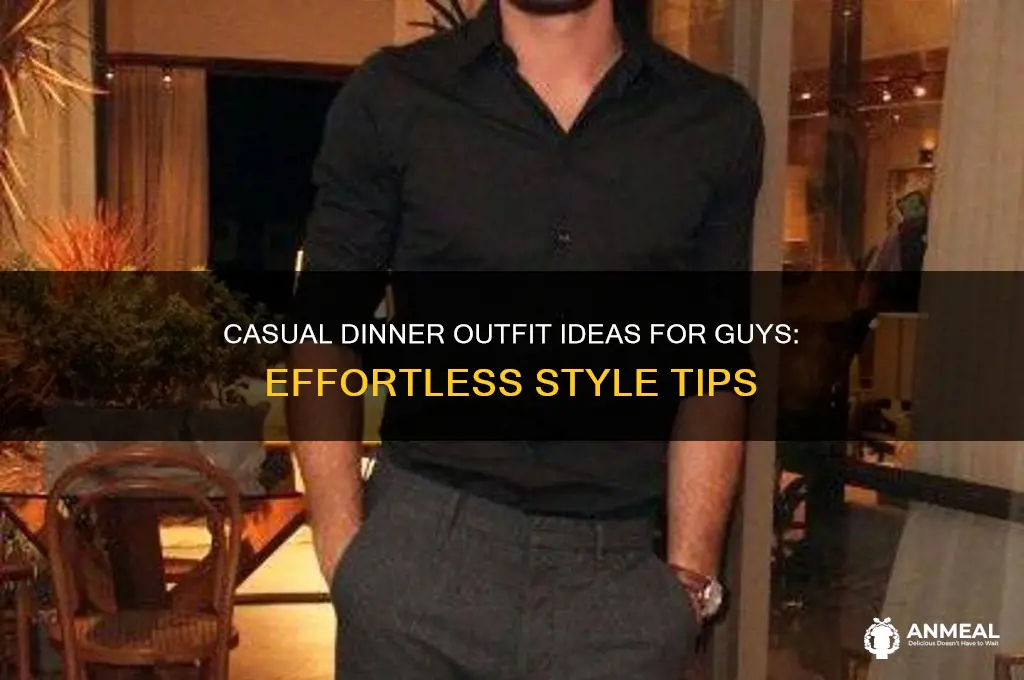 how to dress casual dinner guy